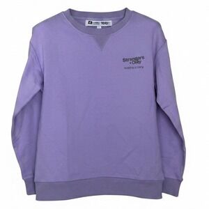 Strangers Only Rare Purple French Terry Sweatshirt Sunset SUP Club Austin TX M